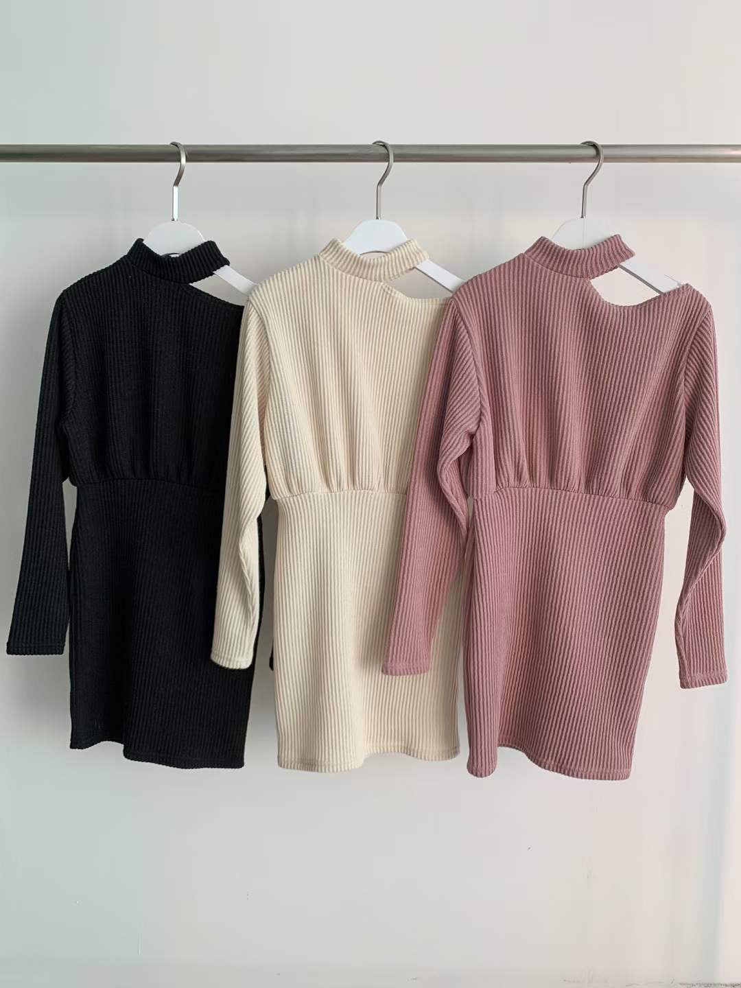 One Side Off Shoulder Mini Dress