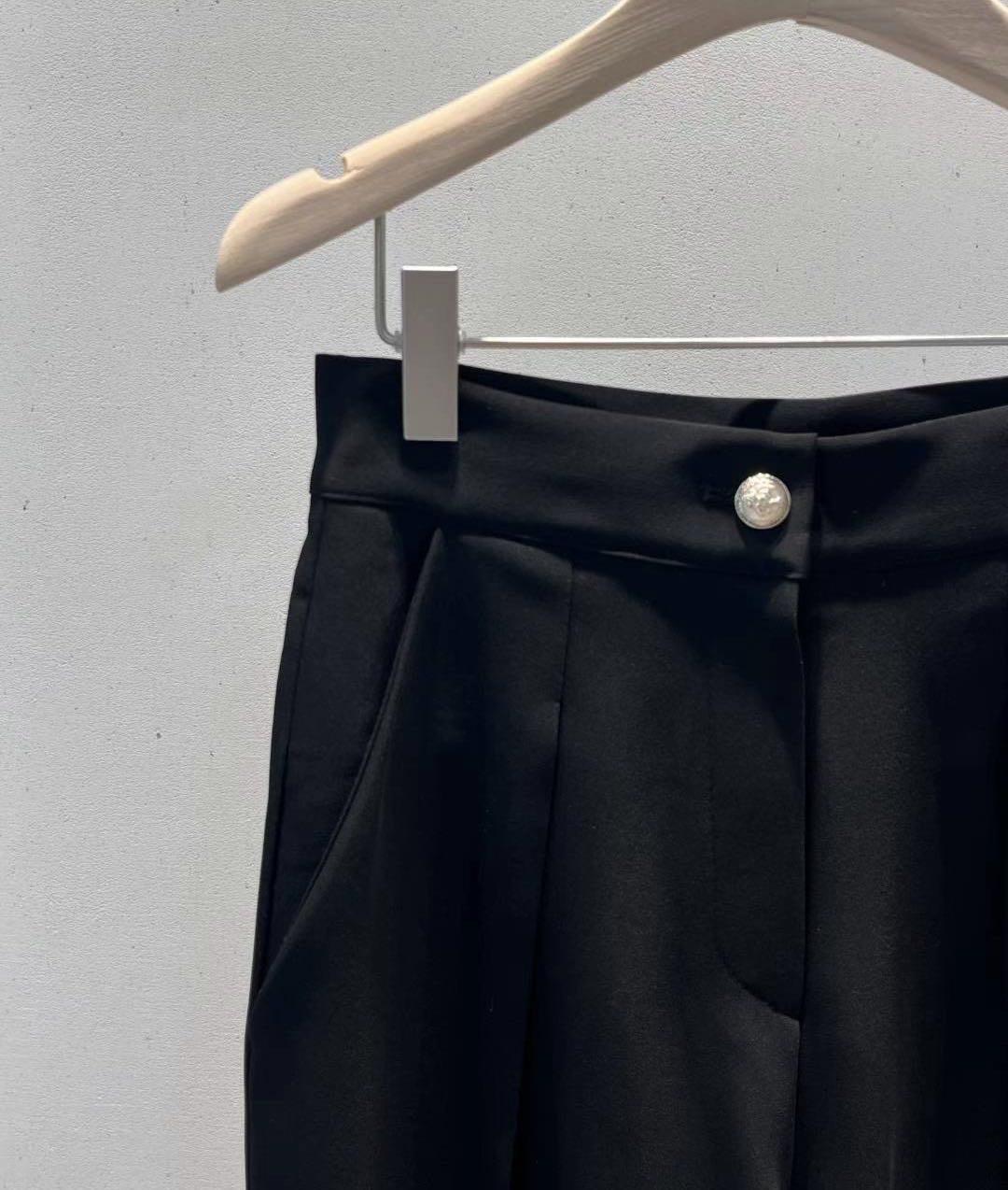 Gold Button Straight Pants