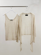 Tank and Tail Cardigan Set