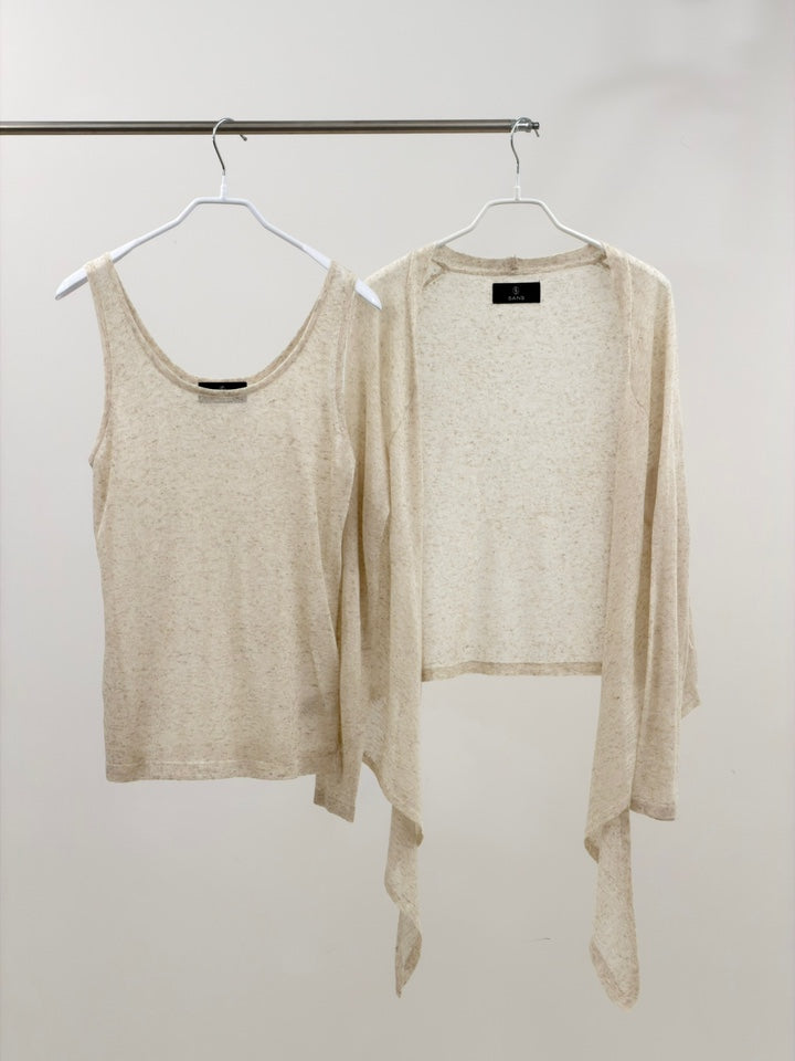 Tank and Tail Cardigan Set