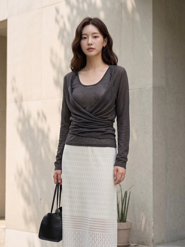 Tank and Tail Cardigan Set