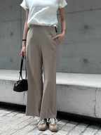 Flexible Tied Chiffon Pants