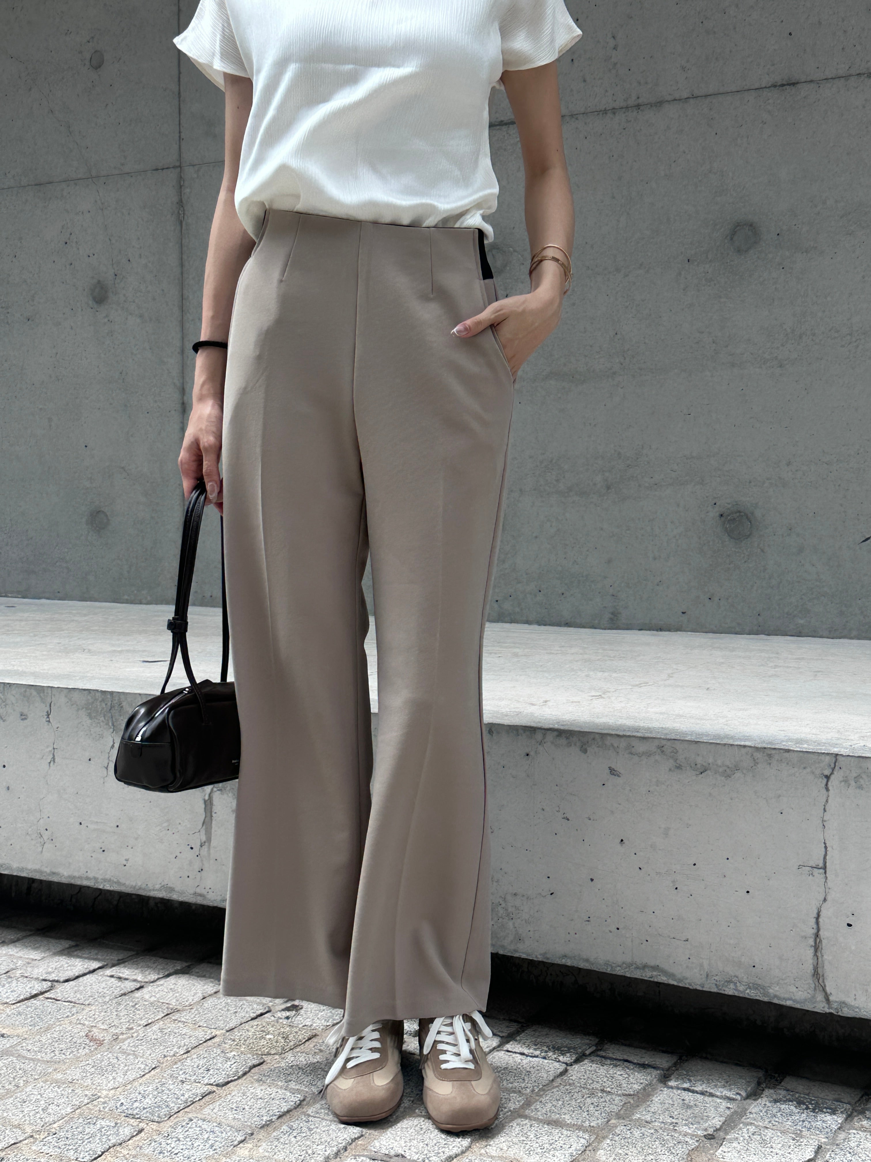 Flexible Tied Chiffon Pants