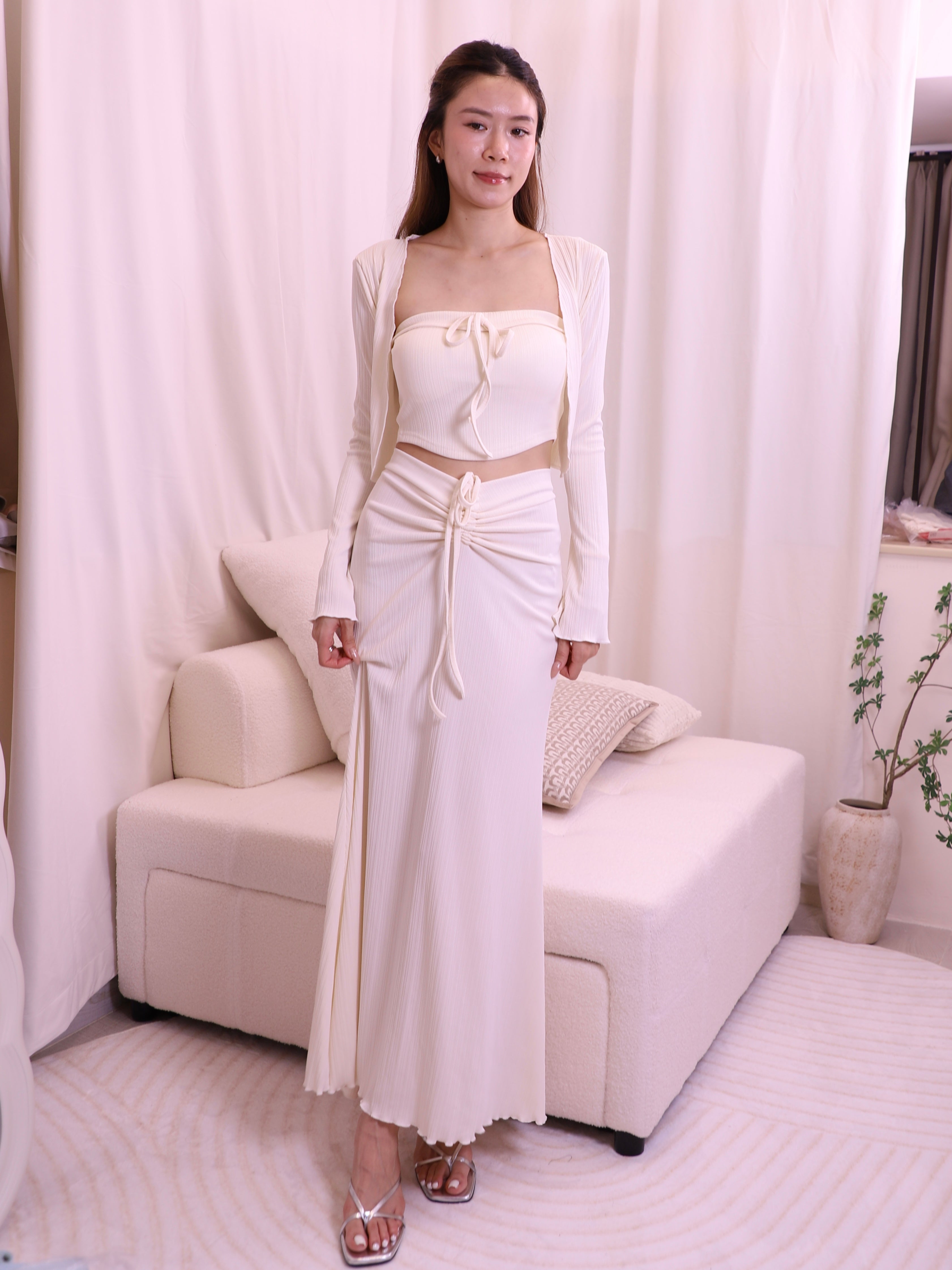 Off Shoulder Cotton 3 Set