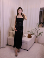 Ashchic made Silky Tied Neck Maxi Dress