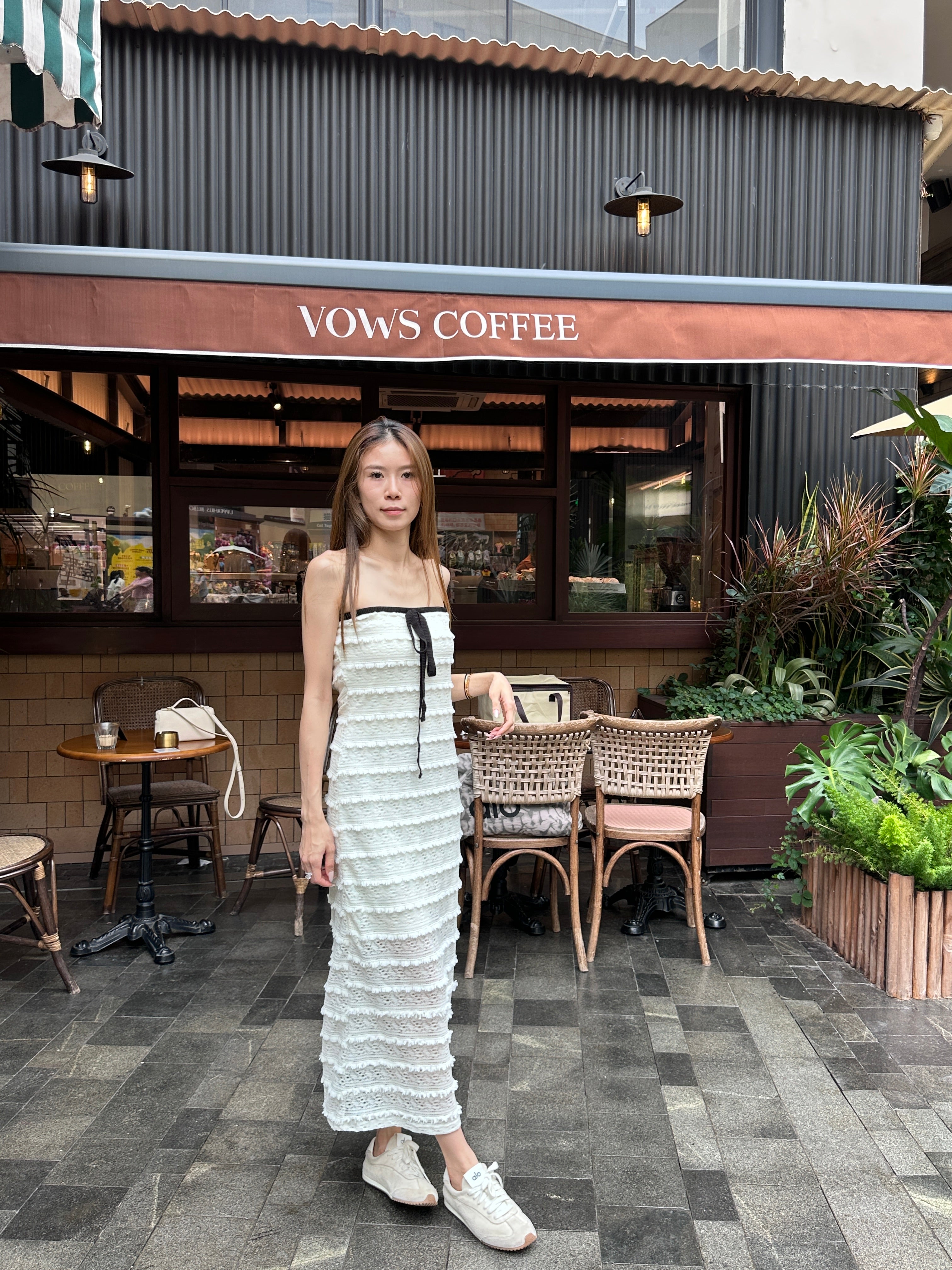 Off Shoulder Ruffles Maxi Dress