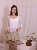 See Through Under Long Sleeves Top