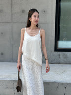 Lace Slide Cut Tank Top