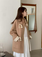 Simple Duffle Collar Jacket