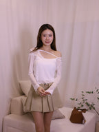See Through Under Long Sleeves Top