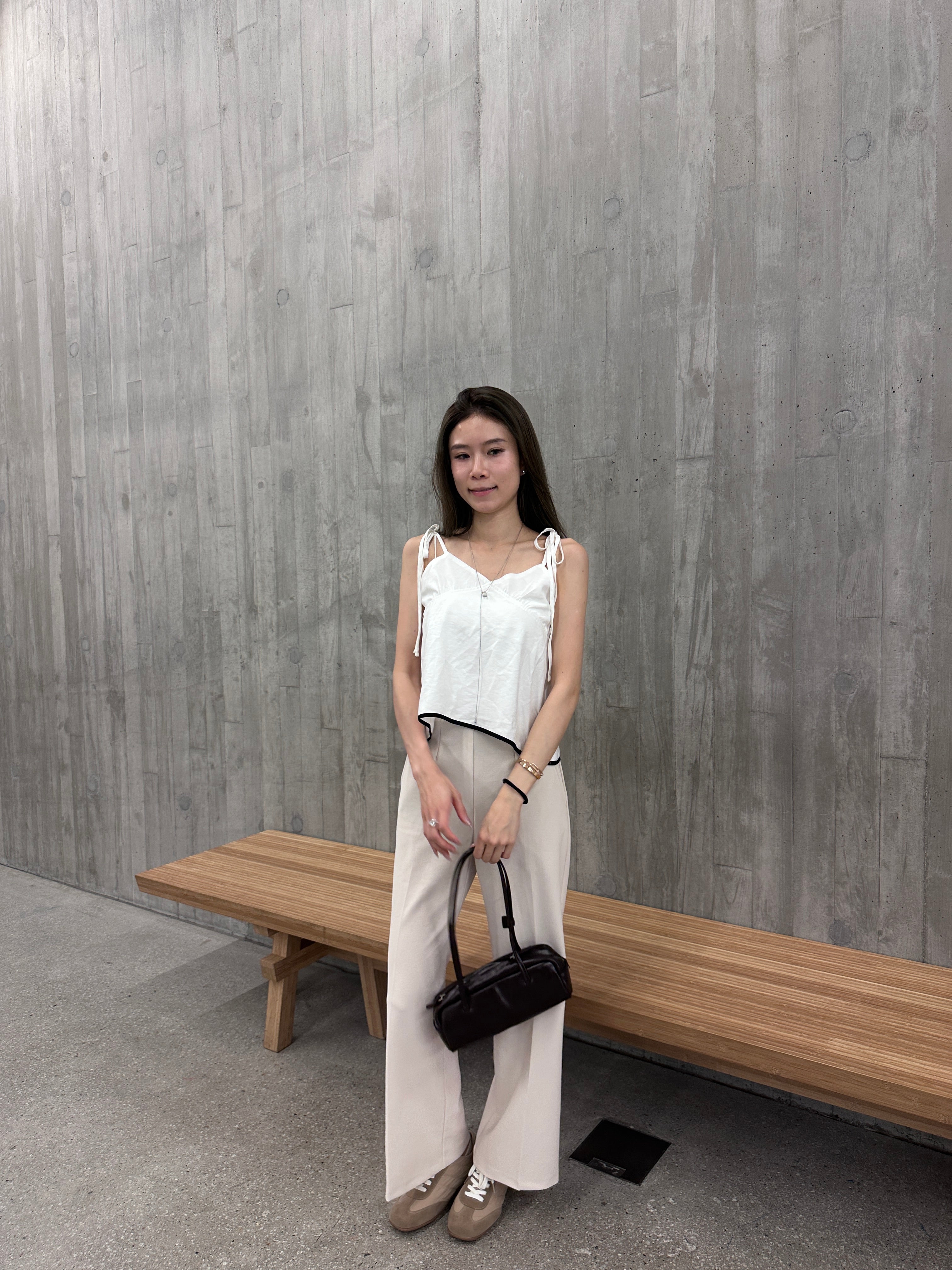 Flexible Tied Chiffon Pants