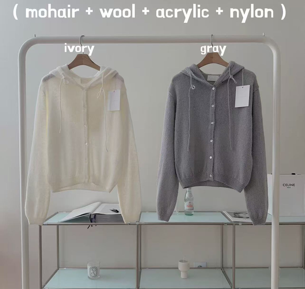 Hooded Knit Cardigan