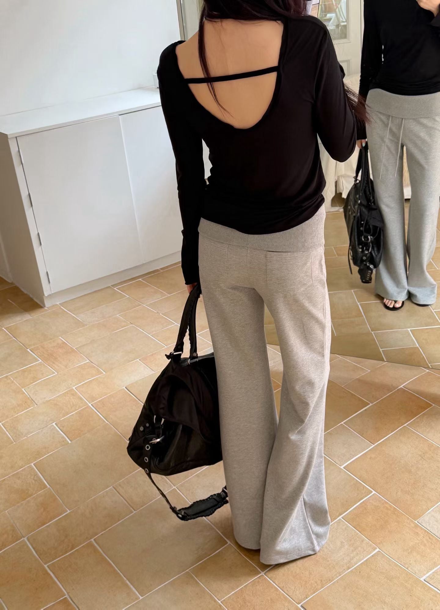 See Through Under Long Sleeves Top