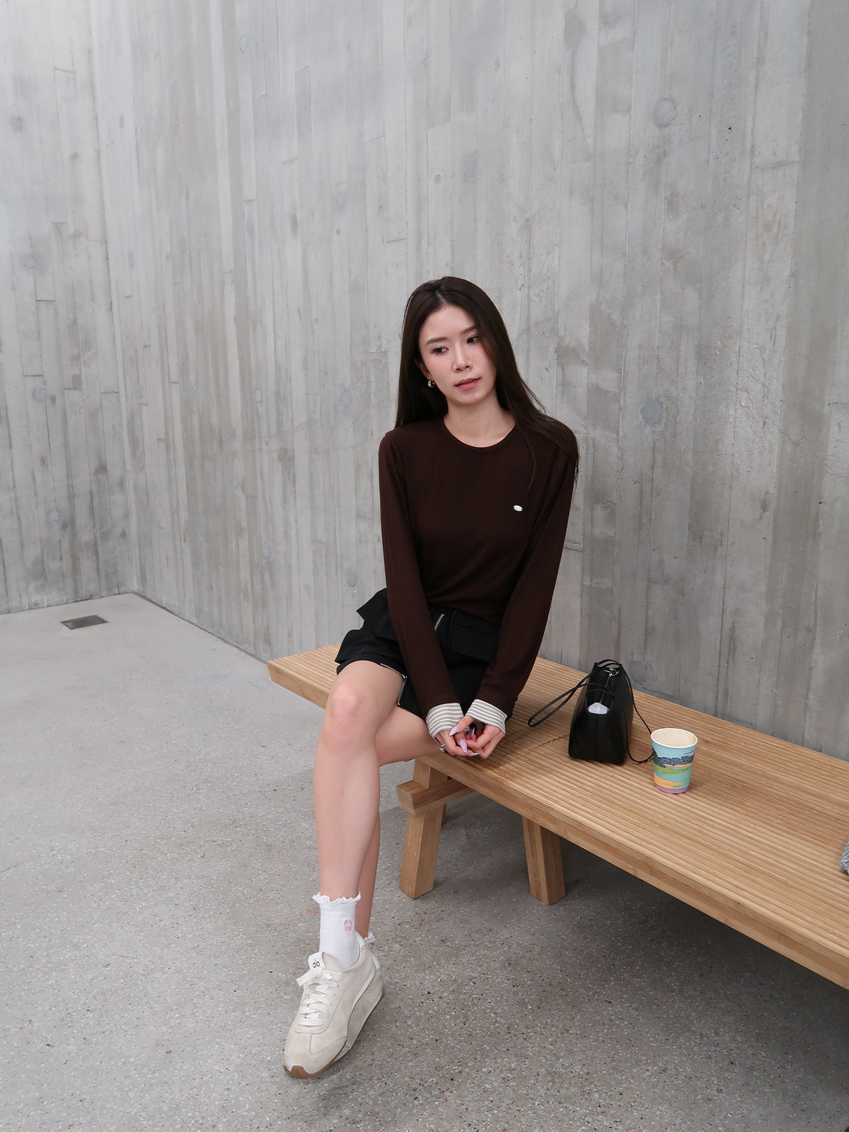 Cotton Thin Lined Long Sleeves Top