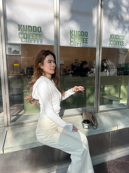 Left Zipped Hooded Sweatshirt