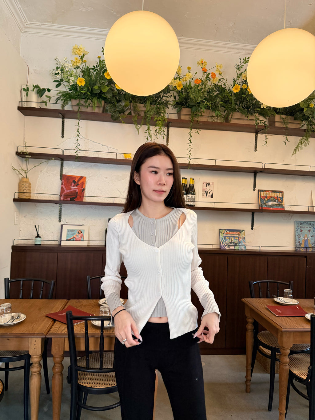 Double layered knitted Top