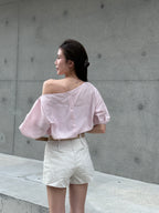 Puffy Style Cropped T Top
