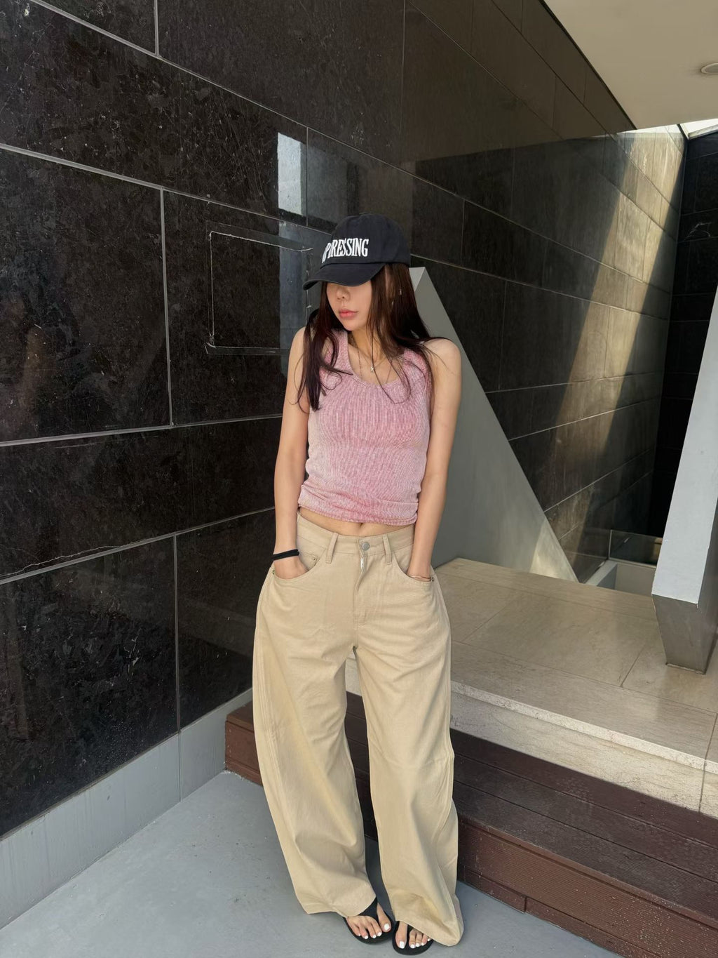 Two Cut Straight Pants