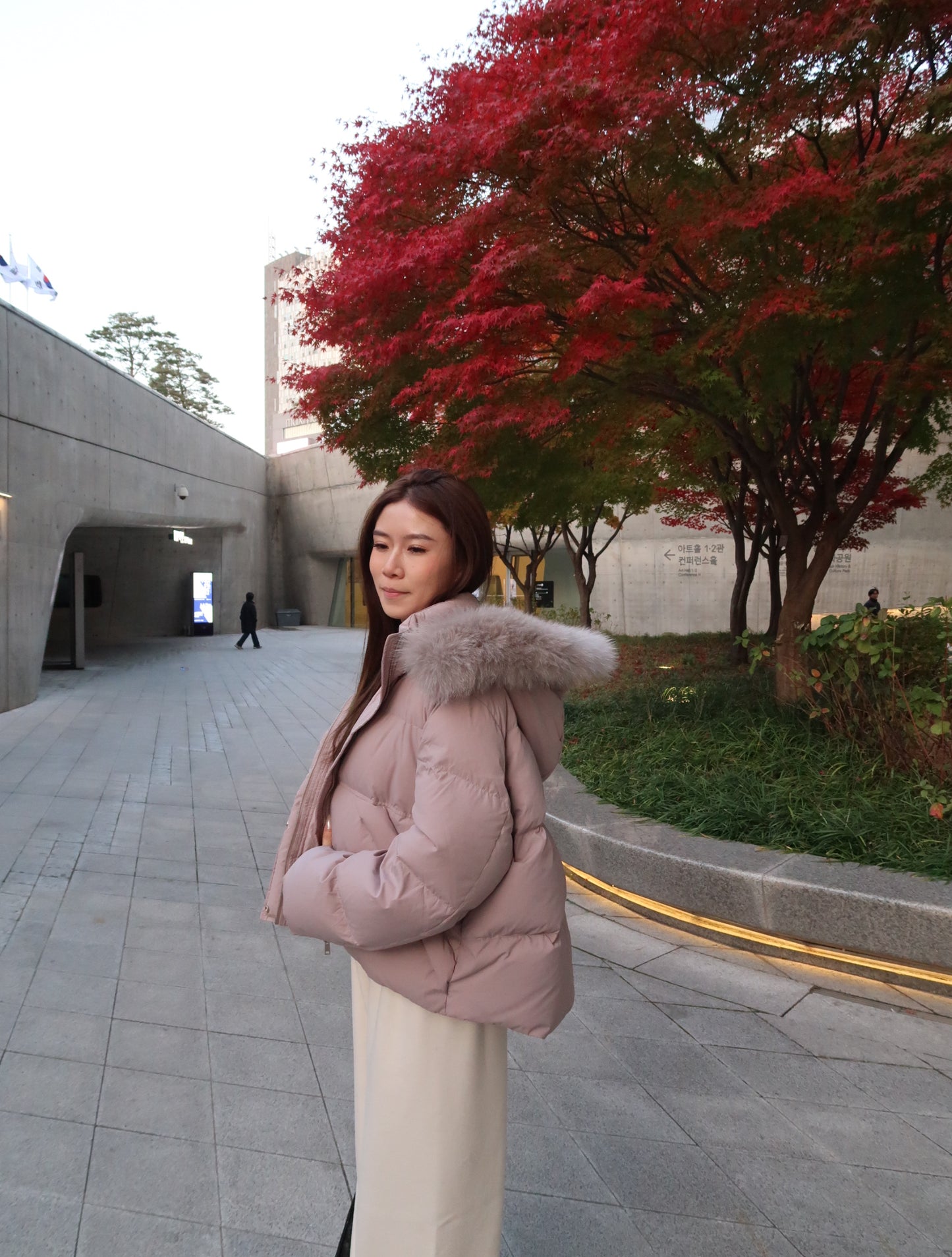 Dusty Pink Down Jacket