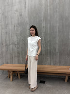Flexible Tied Chiffon Pants