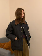 Cotton Collar Neck Jacket