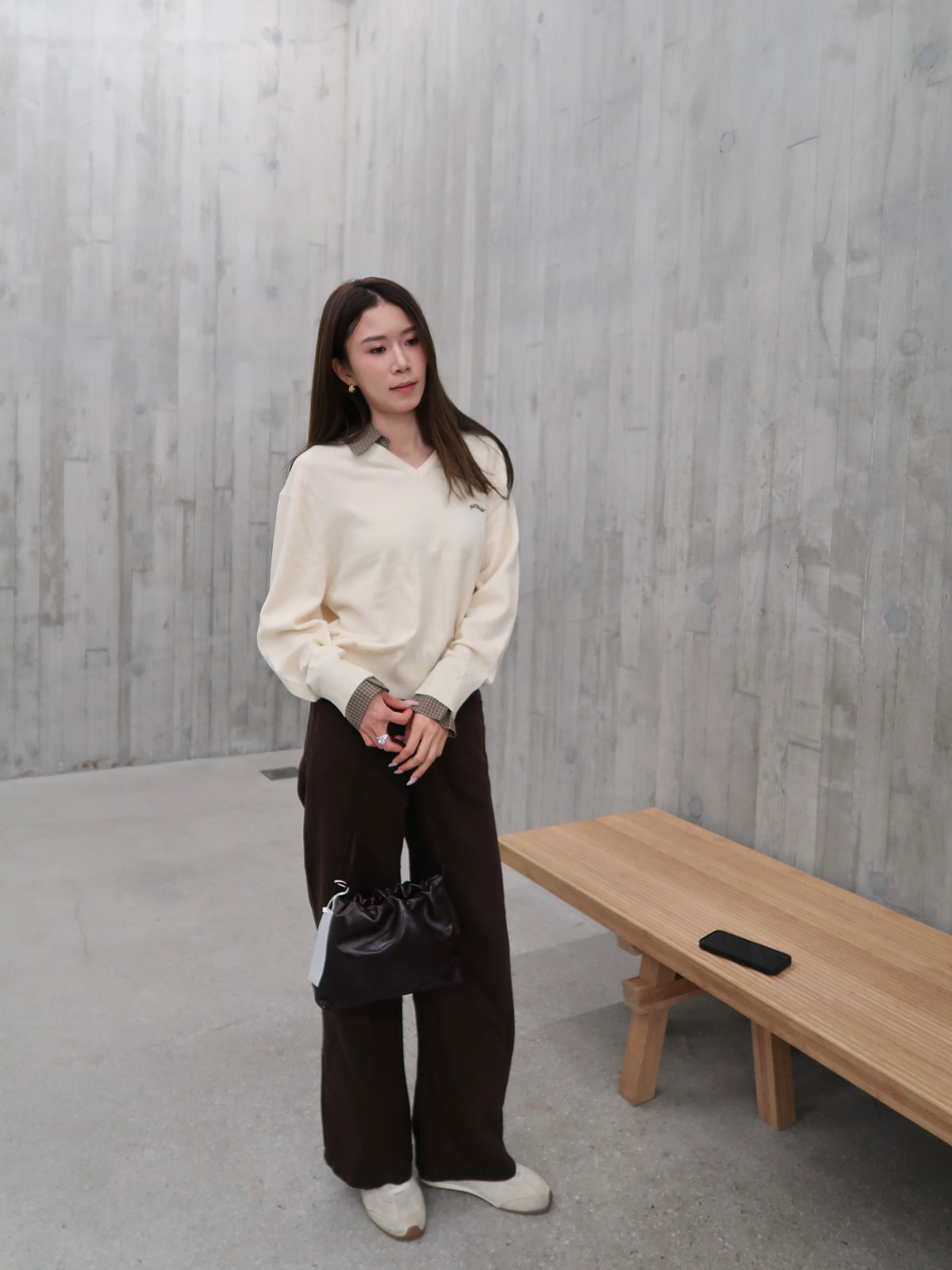Removable V Neck Sweatshirt