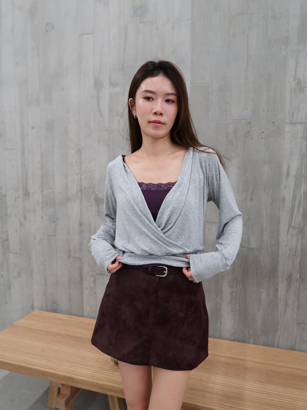 Big v neck thin top