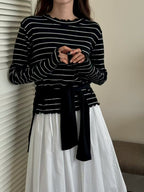 Scallop Stripe Top