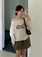 Boat Neck Sweatshirt