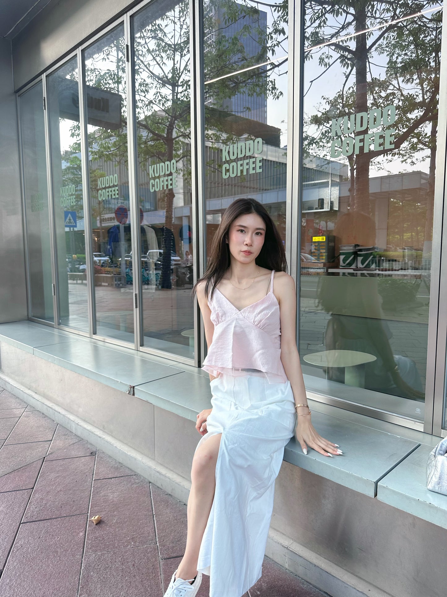 Knot at Back Lace Tank Top