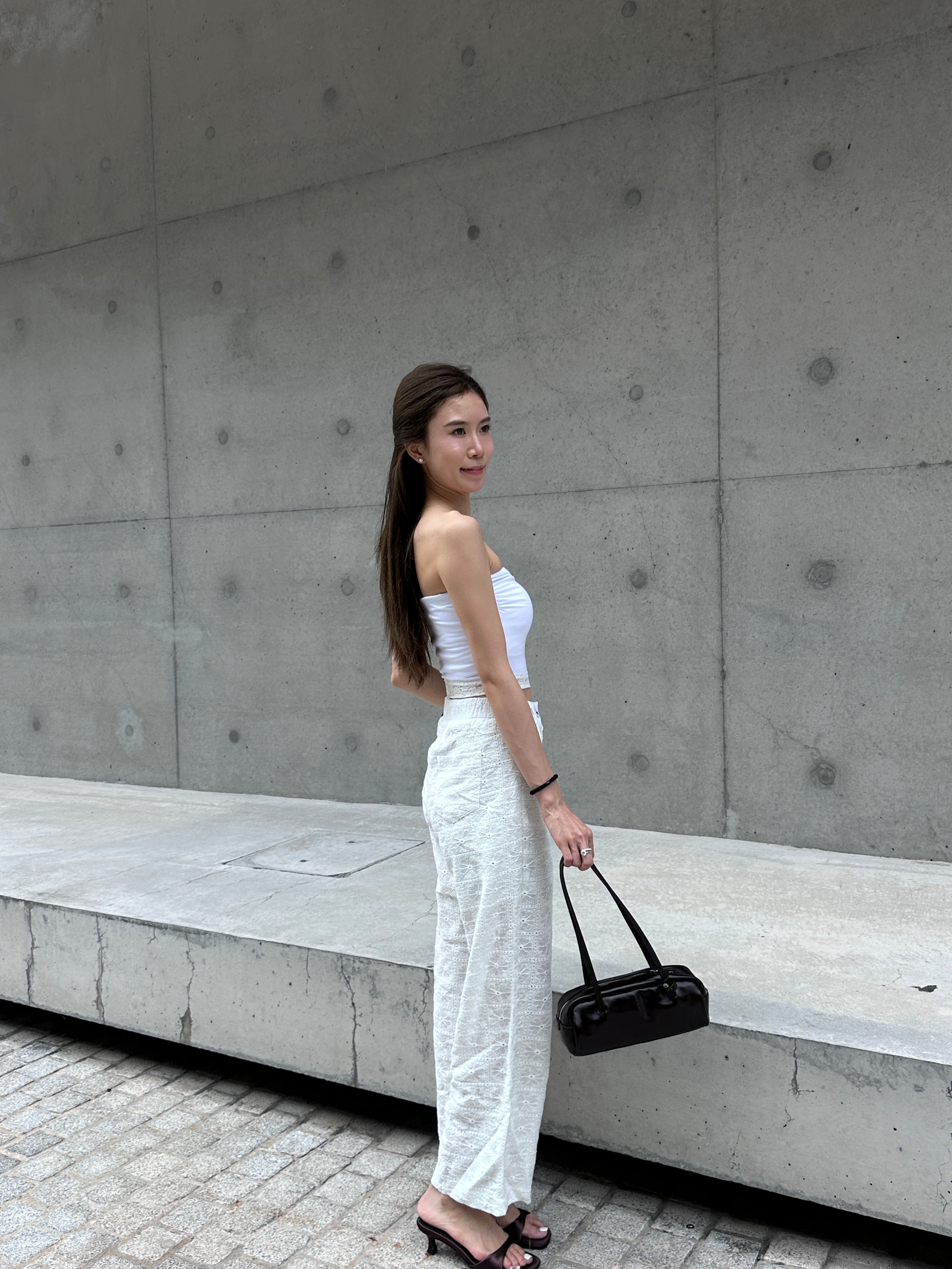 Whole Lace Flexible Pants