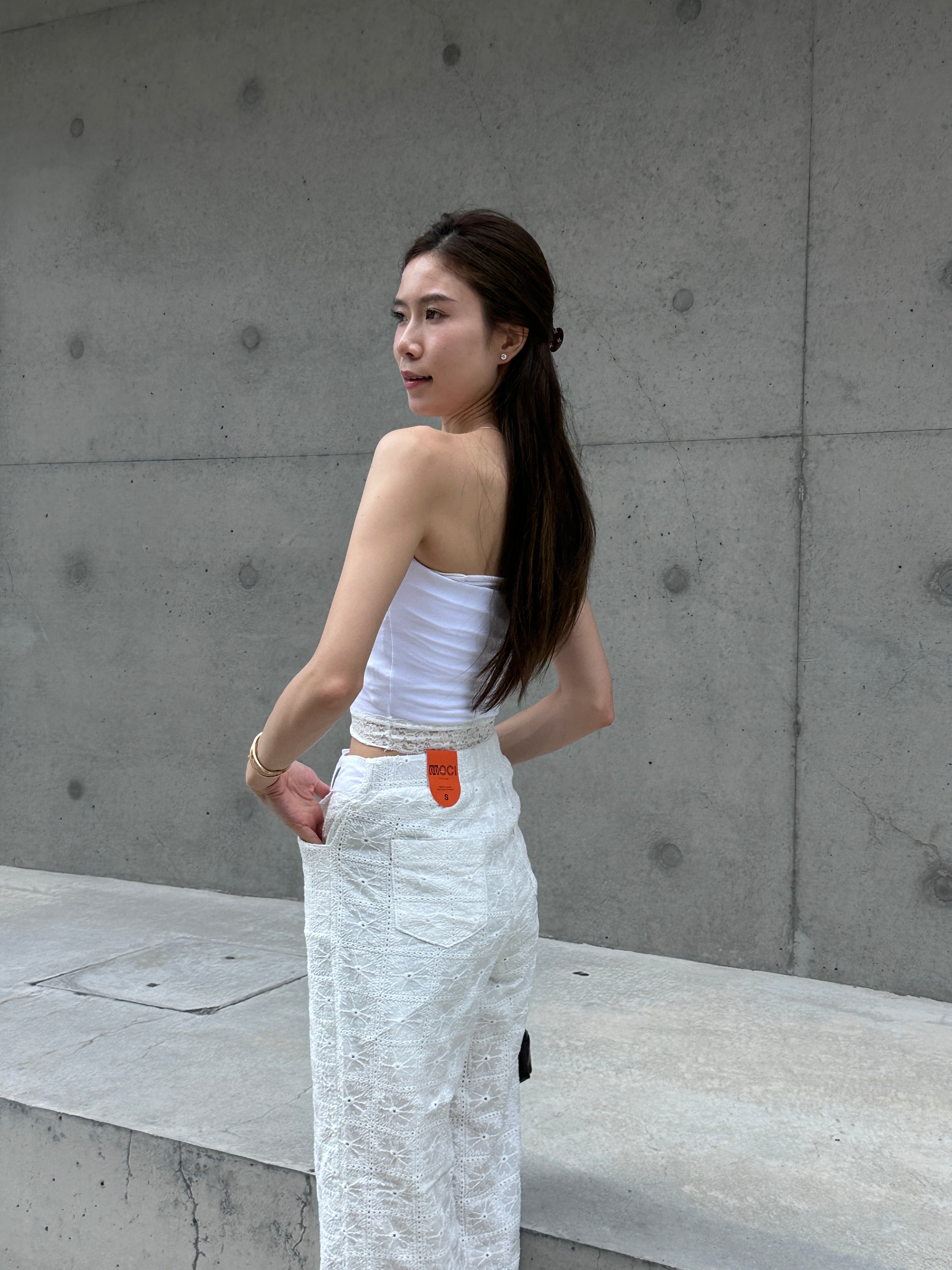 Whole Lace Flexible Pants