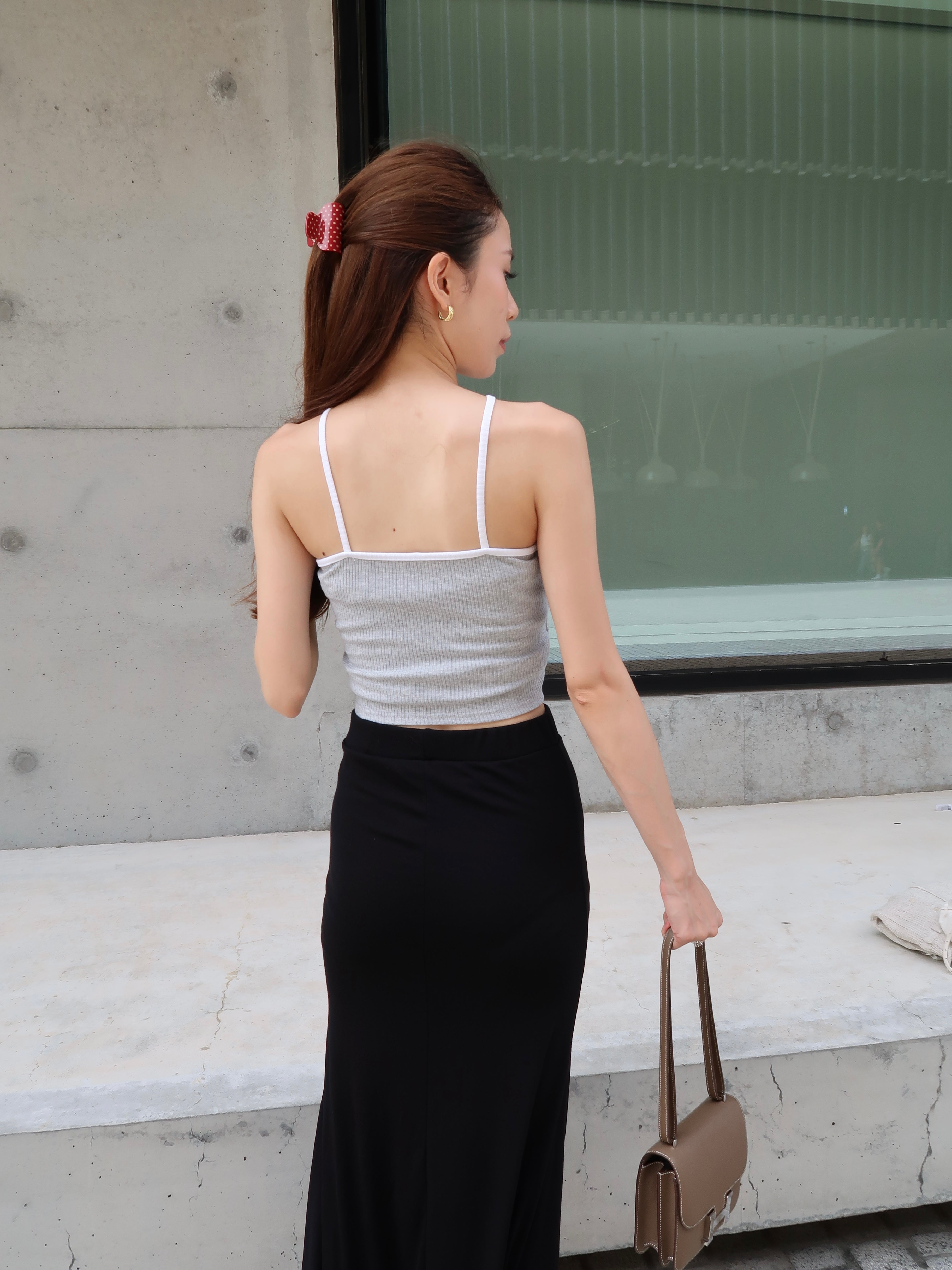 V Double Straps Bra Top
