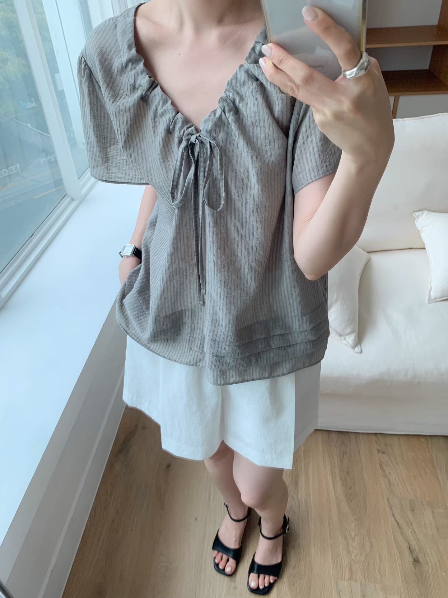 Tied Both Ways Shirt Top