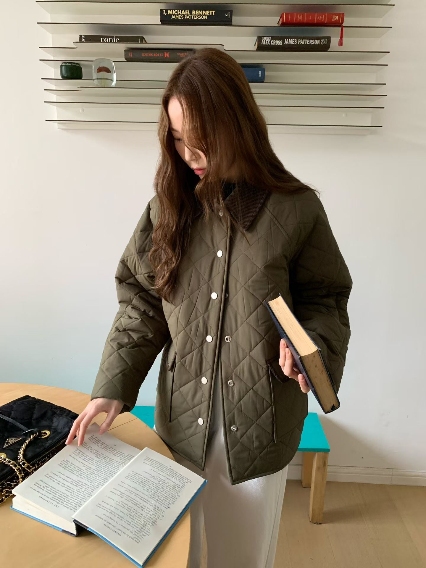 Cotton Collar Neck Jacket