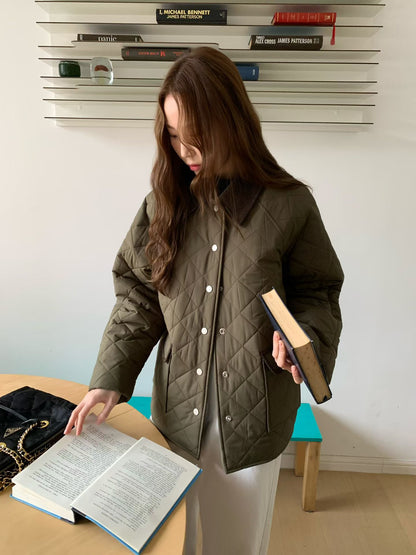 Cotton Collar Neck Jacket