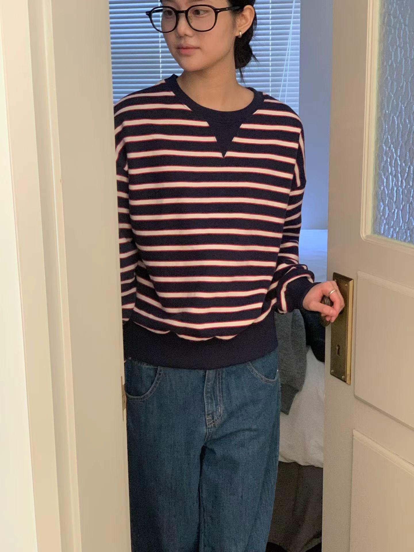 Striped Cotton Sweatshirt