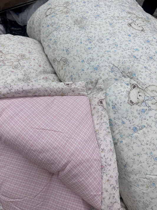 韓國天絲棉被大熊仔花花款