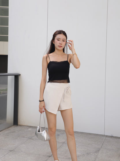 Half See Through Bra Top