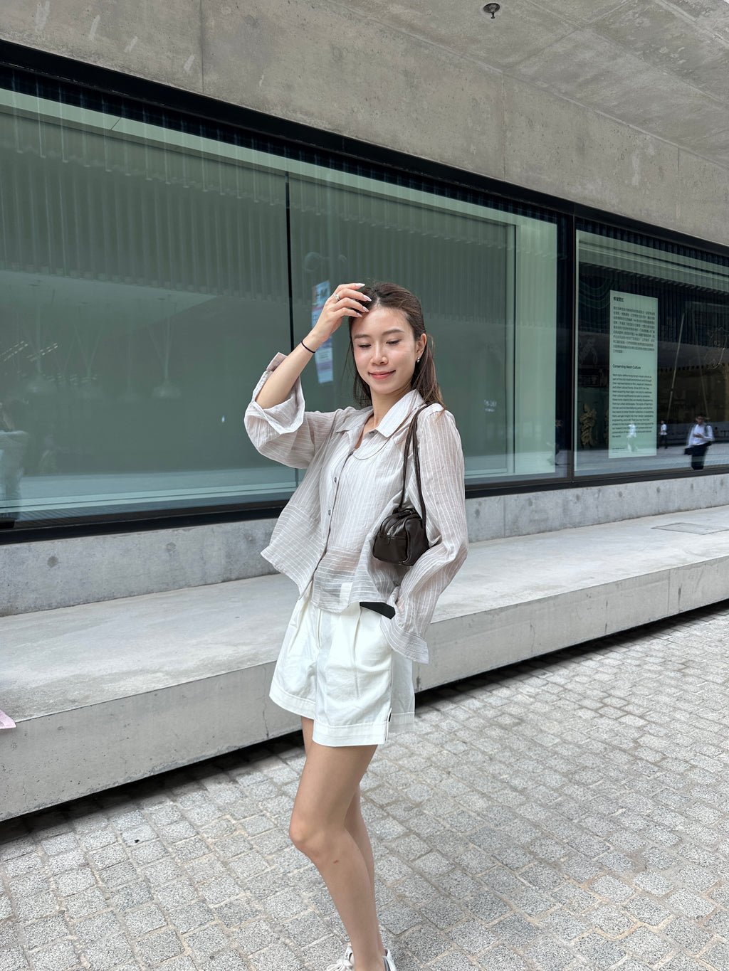 Cropped Striped Shirt