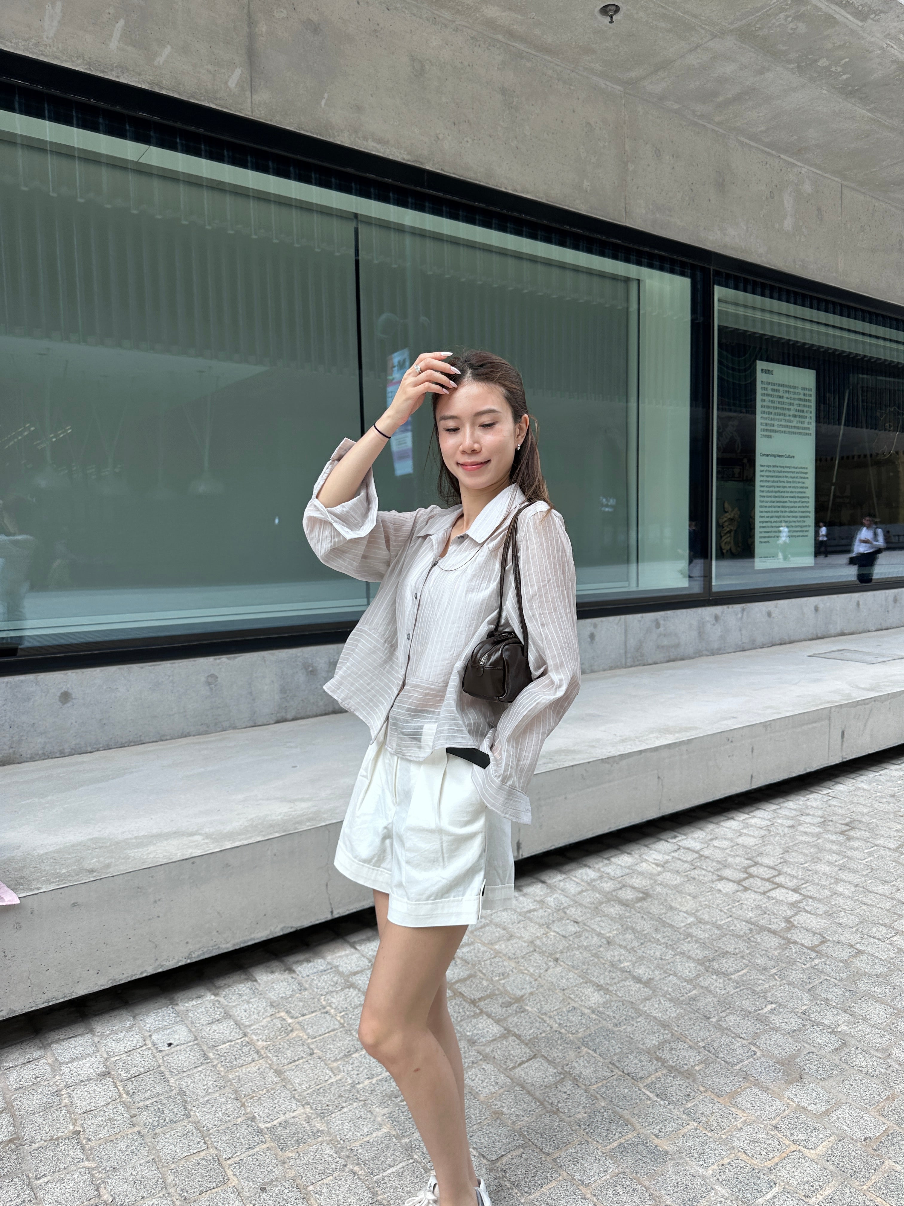 Cropped Striped Shirt