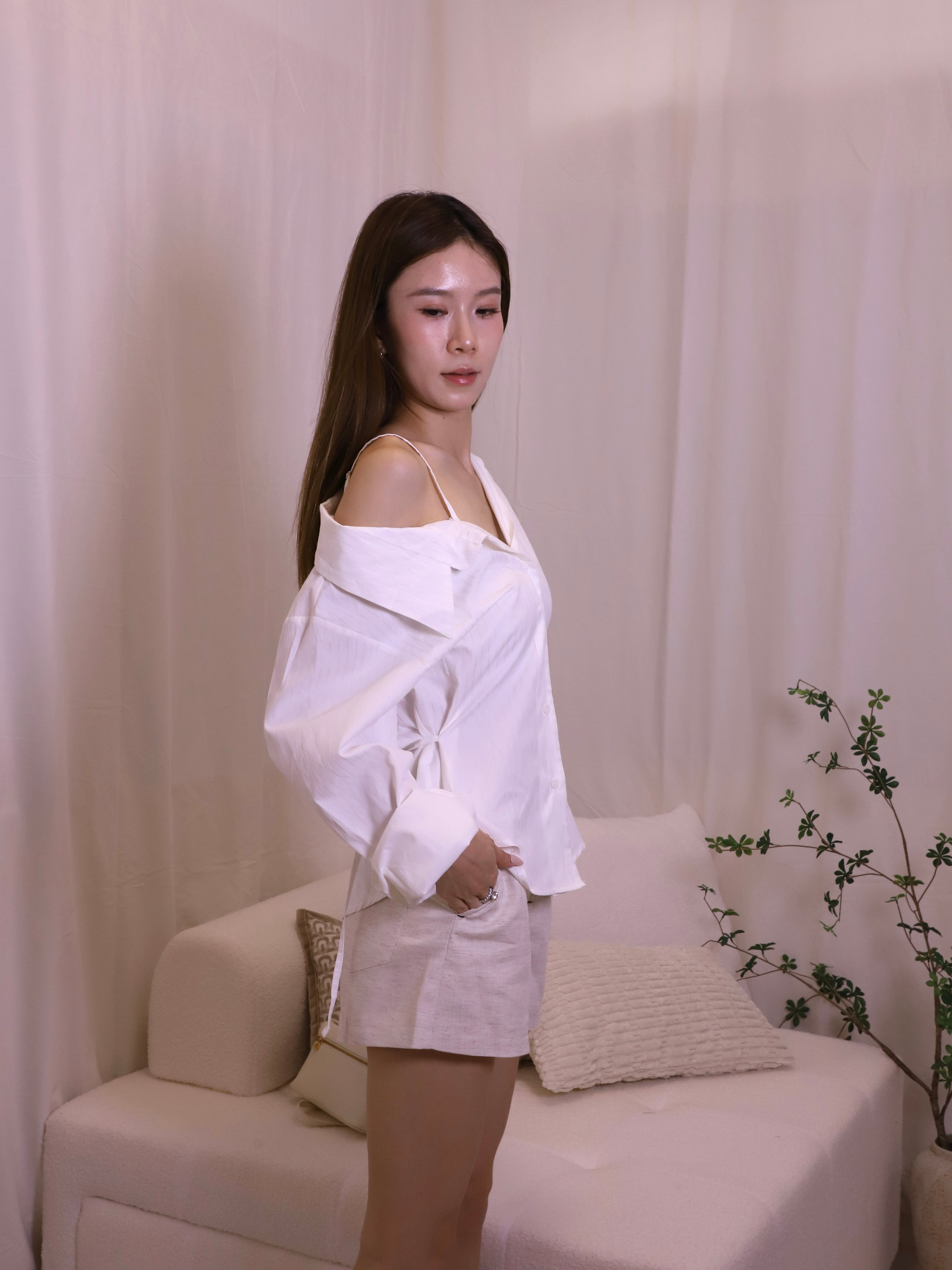 One Side Tied Both Side Shirt