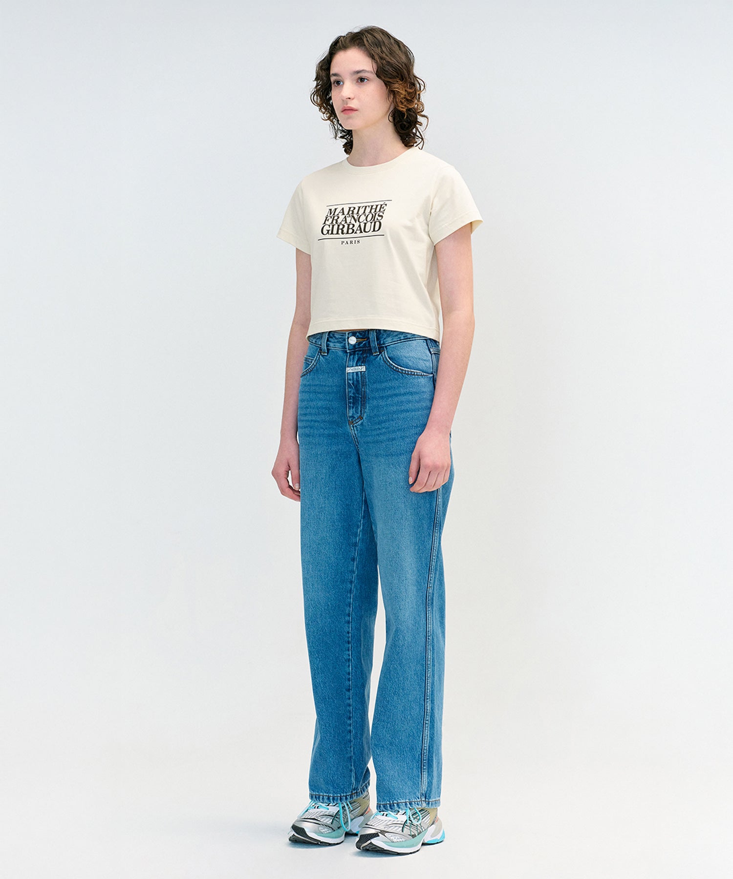 W CLASSIC LOGO CROP TEE