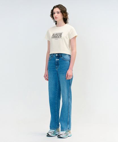 W CLASSIC LOGO CROP TEE
