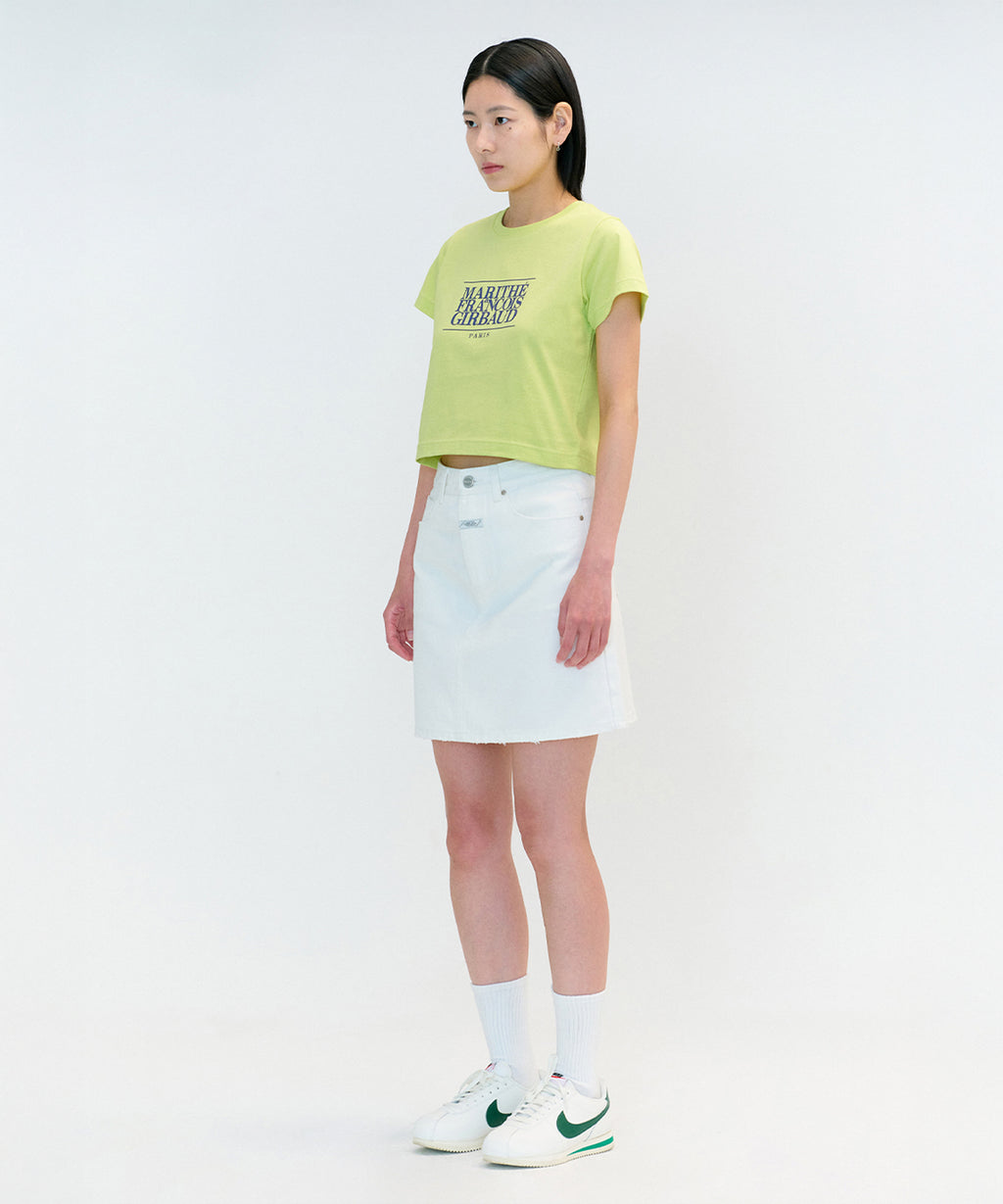 W CLASSIC LOGO CROP TEE