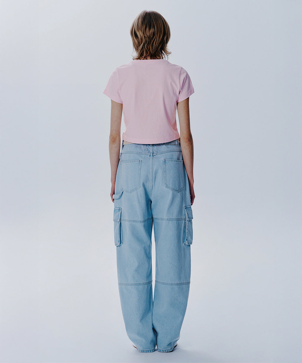 W CLASSIC LOGO CROP TEE