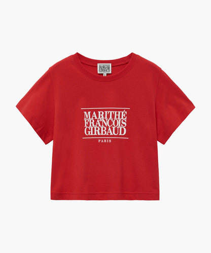 W CLASSIC LOGO CROP TEE