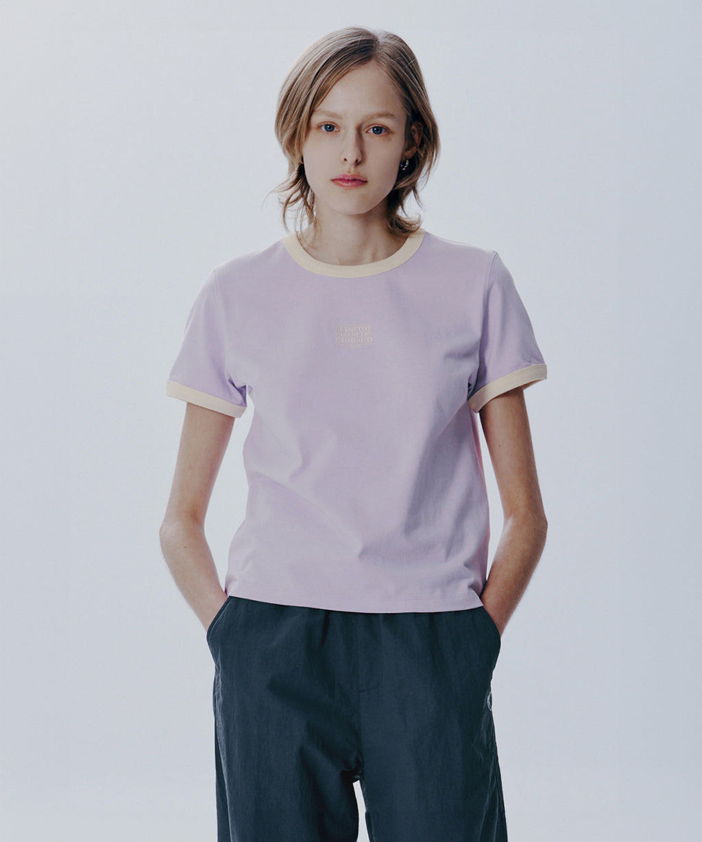 W CLASSIC LOGO RINGER TEE
