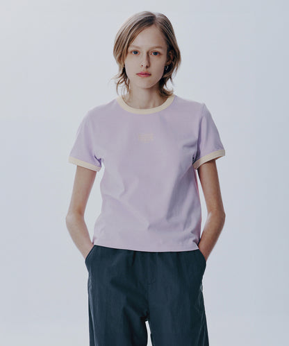 W CLASSIC LOGO RINGER TEE