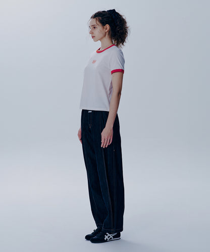W CLASSIC LOGO RINGER TEE